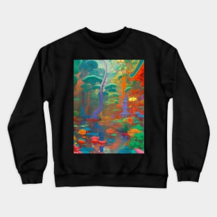 Neon Waterlillies Crewneck Sweatshirt